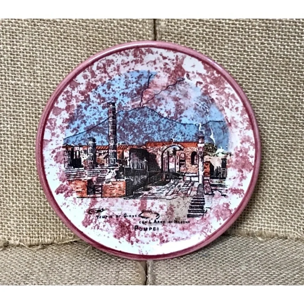 Vietri Italian Pottery Pompeii Decorative Plate Wall Art Eclectic Cottage Core